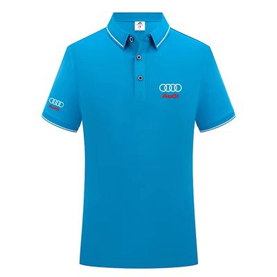 Polo Audi Homme Tennis Manches Courtes 2023 Polo Extérieur été Loisirs Sports T-Shirt